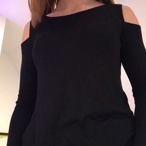 Hollister Shoulder Cut Long Sleeve Top